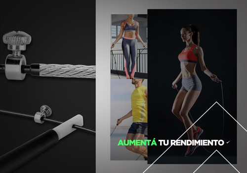 Imagen 2 de 10 de Soga Cuerda Saltar Speed Rope Rogue Fenix Crossfit Boxeo Gym