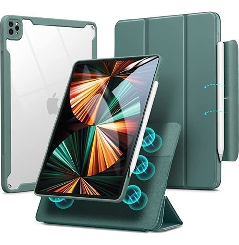 Funda Hibrida Serie Rebound 360 iPad Pro 12.9 Inch 5th Verde