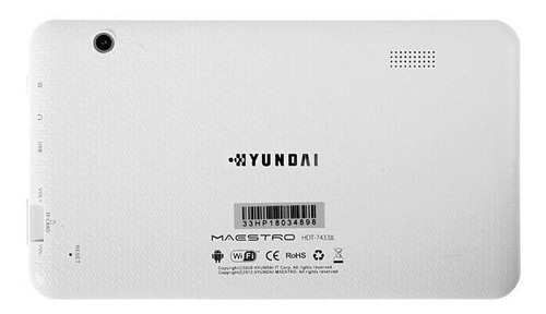 Imagen 2 de 3 de Tablet Hyundai 7 Pulgadas Apta Para Chicos 8gb Blanca