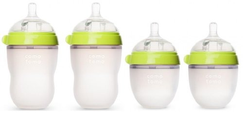 Comotomo Baby Bottles Baby Feeding Green Pack 4 Dos Botellas