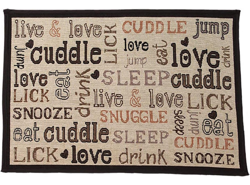 Petrageous Cuddles Tapestry Mat Feeder  Large/28  X 18 