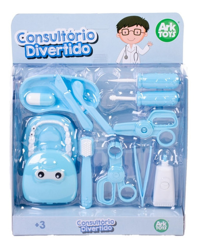 Brinquedo Profissão Dentista Infantil 14 Pçs Escova Dente