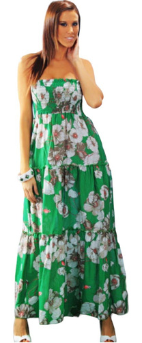 Vestido Algodon Verde Talla Small Importado Usa 29