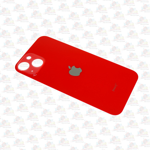 Refaccion Tapa Trasera Cristal Para iPhone 13 Rojo Adhesivo