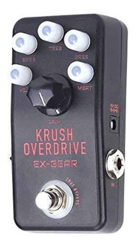 Ex Gear Krush Overdrive Pedal De Efectos De Guitarra