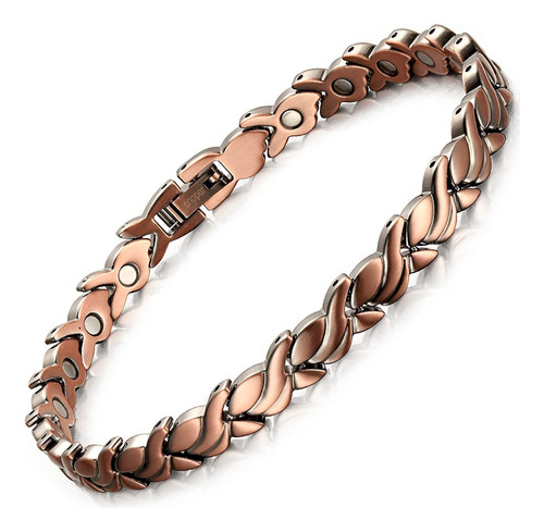 Pulsera De Cobre Puro Mujer Tratamiento Magnético Para