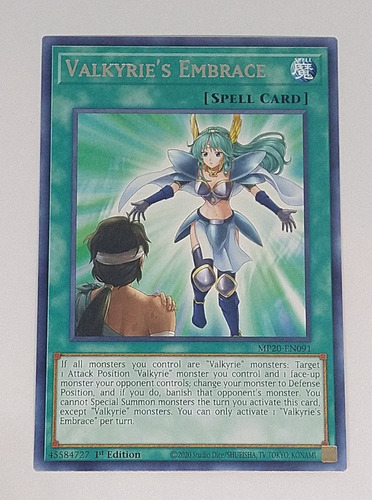 Valkyrie's Embrace Magia Rara Yugioh