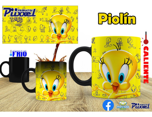 Taza Mágica Looney Tunes Piolín Personalizable