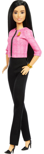 Muñeca Barbie Careers Future Leader Con Pelo Negro Y Acceso.