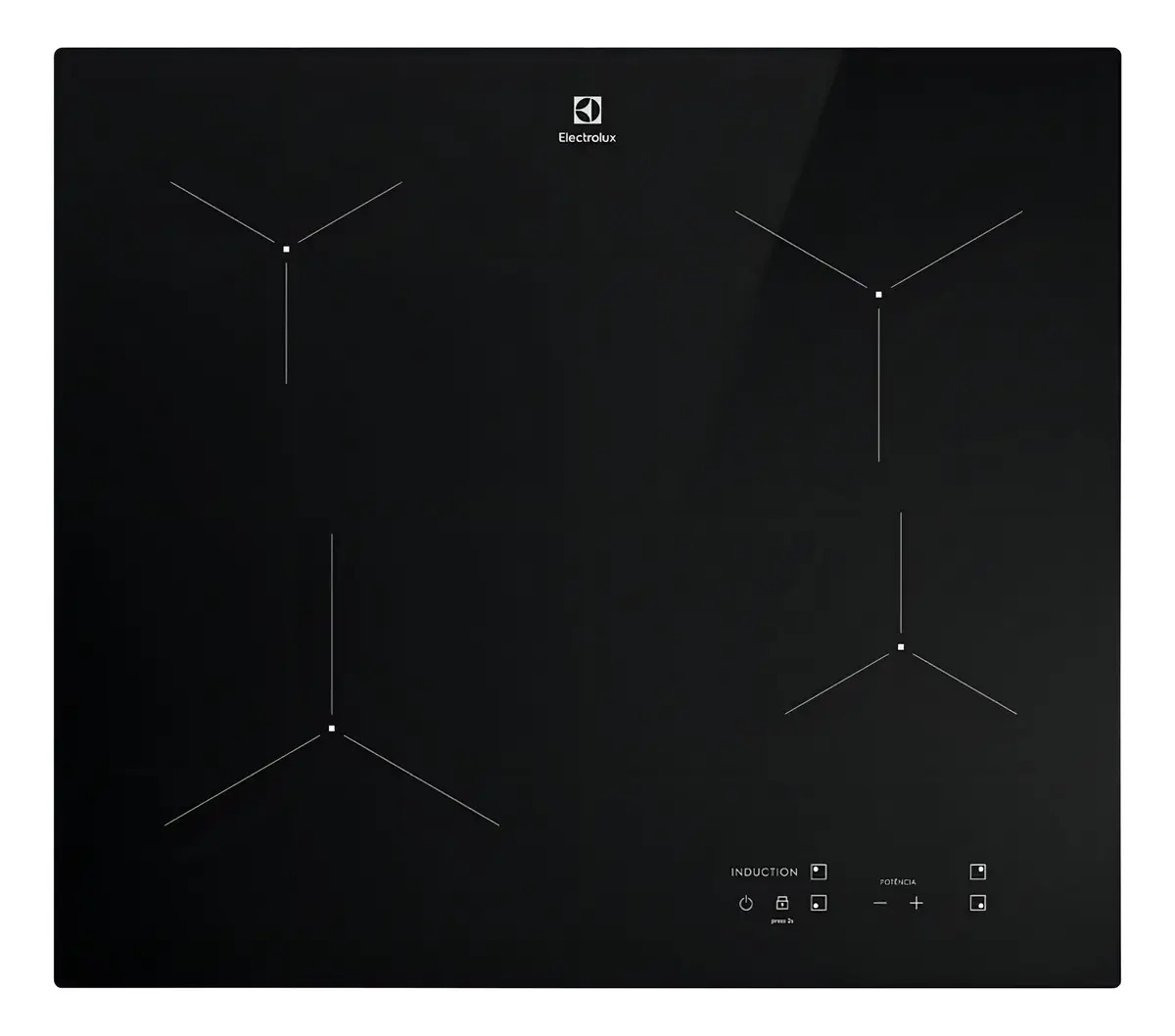 COOKTOP DE INDUÇÃO ELECTROLUX IE6LP 4 ZONAS POWERBOOST COR PRETO