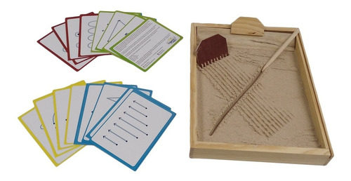 Imagen 3 de 7 de Ingeniacreaa Pack Bandeja Montessori + Tarjetas Didáctico