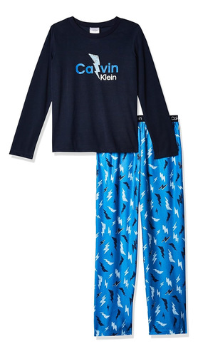 Pijama Calvin Klein Azul Para Niño Rz4111 - 705