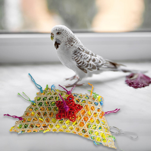 Juguete Para Masticar Pájaros, Forraje Multicolor,