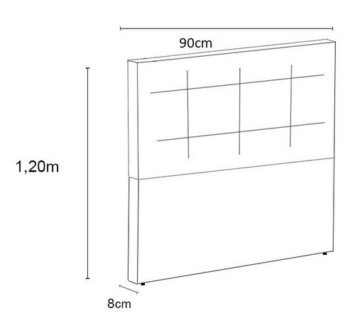 Cabeceira Para Cama Box Estofada Capitone Curva Solteiro
