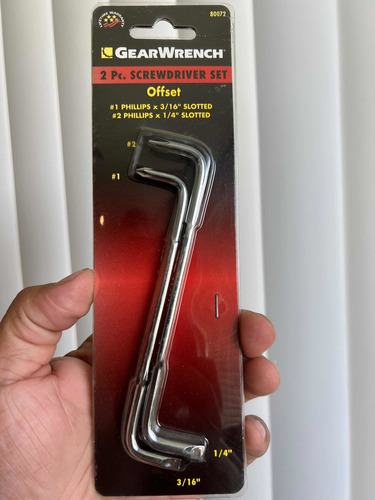 Set Destornilladores Acodados Gearwrench 2 Piezas # 80072