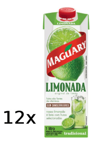 Limonada Maguary Tradicional 1l - 12 Unidades