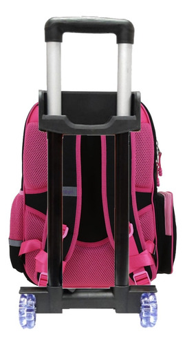 Mochila Con Llantas Chenson Original Strong Hg70204-3 Negro Liso