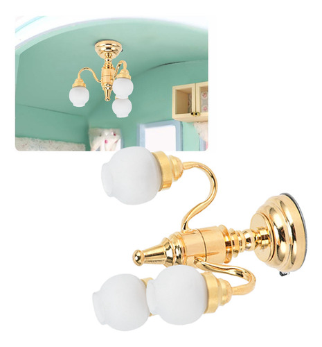 Candelabro Led En Miniatura Con Forma De Casa De Muñecas De