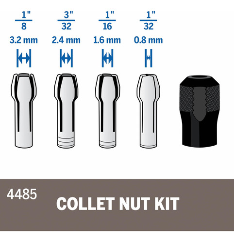 Juego De Tuercas Para Herramientas Rotativas Dremel 4485 Qui