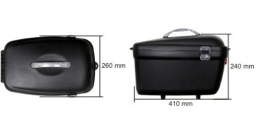 Bau Box Bike Bauleto Bicicleta Com Adesivo Refletivo