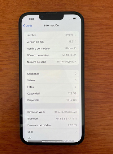 iPhone 13 128gb Azul Medianoche Bateria 100% Desbloqueado (Usado)