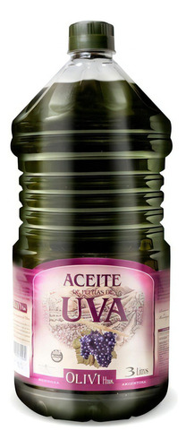 Aceite De Uva Olivi Hnos Bidon 3 Litros Sin Tacc Pack