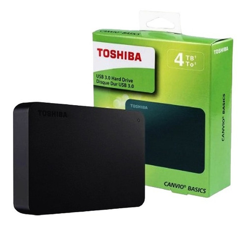 Disco Duro Externo Toshiba Canvio Basics, 4tb, Usb 3.0.