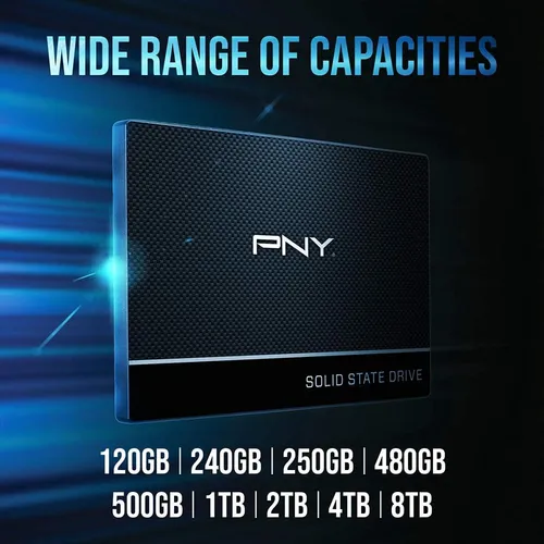Pny Cs900 250gb 3d Nand 2.5 Sata Iii Internal Solid Stat...