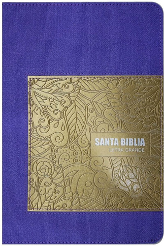 Biblia Reina Valera 1960 Letra Grande Color Violeta Y Dorado