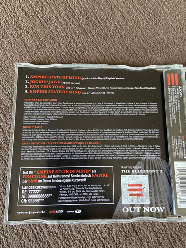 Cd Single Alicia Keys Jay Z Empire State Of Mind (Usado)