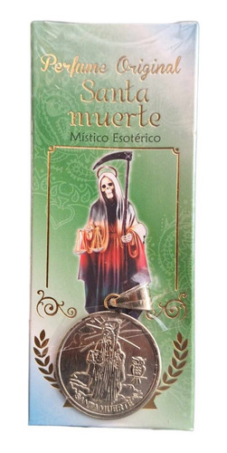 Perfume Con Medalla Santa Muerte Autentica Proteccion 