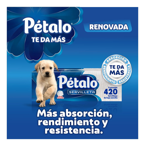 Servilletas Pétalo Hoja Sencilla 420 Piezas