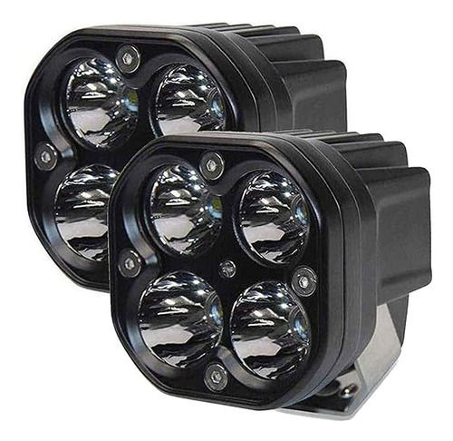 2pk Exploradoras Turbo Led Antiniebla Bicolor Estrobo Carro