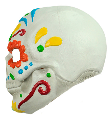 Máscara Calavera De Azucar Multicolor Halloween