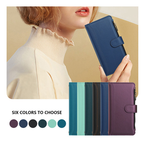 Funda De Piel Tipo Cartera Con Tapa Para Vivo V40 Se V40 Pro V40 Lite