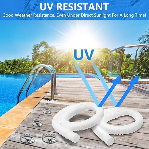 1.5m×3 Manguera Universal Filtro Piscina Para Intex Bestway