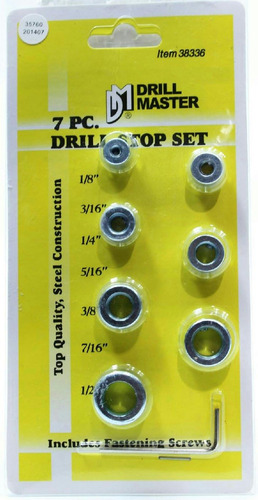 Drill Master - Juego De 7 Paradas De Taladro Para Adaptarse