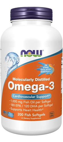 Suplementos Now  Omega-3 180 Epa 200 - Kg a $133900