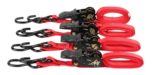 Tensores Eslingas De Carga Con Matraca 4 Piezas Mikels T-3m