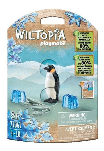 Figura Armable Playmobil Wiltopia Pingüino Emperador 8 Piezas 3+