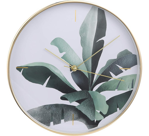 Kiera Grace Hays Reloj De Pared Tropical Moderno, 12 Pulgada