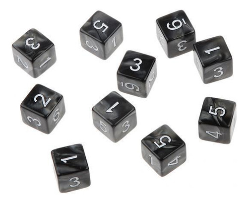 Paquete De 4-8 10 Uds. Dados De Seis Caras D6 Jugando Rpg