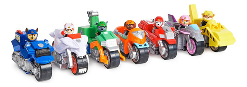 Motocicleta Moto Pups Paw Patrol Con Figura De Rocky