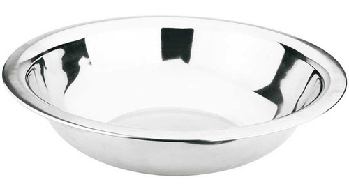 Tigela De Inox Bacia Cumbuca De 19 Cm - 5 Unidades Cor Prateado