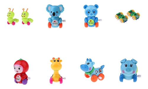 Imagen 11 de 12 de 2x Juguete De Cuerda Color Aleatorio Wind Up Clockwork Toys