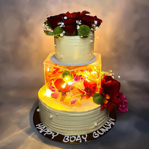 Soporte De Pastel De Acrílico Transparente Cilindro Display