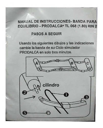 Imagen 4 de 5 de Banda Elástica Para Rodillo De Equilibrio Ruta O 29 Tl068
