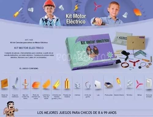 Kit Para Armar Un Motor Electrico Herramientas Kit Ciencia