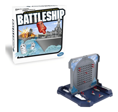 Battleship Combate Naval Hasbro Gaming Juego De Mesa +7 2p