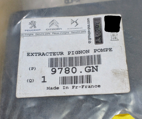 Extrator Engrenagem Bomba Injetora Peugeot Expert Jumpy 1.6